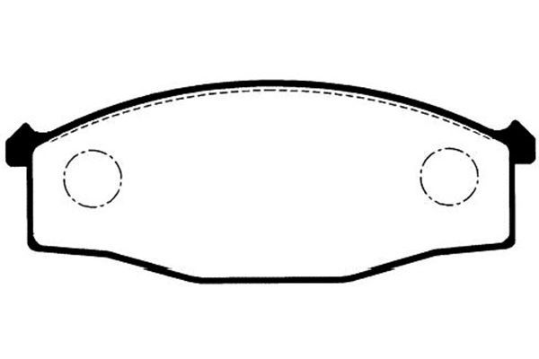 KAVO PARTS stabdžių trinkelių rinkinys, diskinis stabdys BP-6560